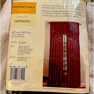 NIP Black Curtain Panel